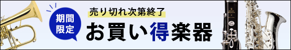 期間限定!お買い得楽器
