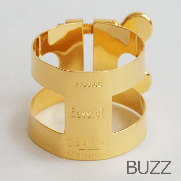 BUZZ バスクラリネットリガチャー ゴールド GP｜ 管楽器専門店